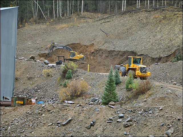 Maisel Excavation working the Pride of the West Mill site near Silverton