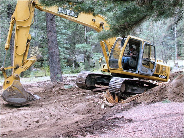 New road construction prep in the San Juan Mountains